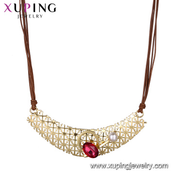necklace-00639 xuping 2018 neue Luxus-Halskette der Frauen des besten Designs mit Kristall und Perle